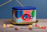 LEONE SCATOLA LATTA VESPA GR.200 GELATINE FRUTTA A